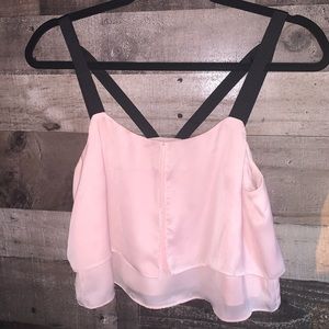 Blush crop top